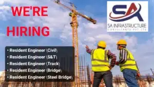 SA Infrastructure Consultants Pvt Ltd Vacancy | Hiring for multiple positions for both bidding and awarded projects across