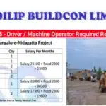 Dilip Buildcon Ltd Urgent Hiring 2025 | Driver Jobs | Operator Jobs