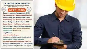 L.N. Malviya Infra Recruitment May 2025 | Civil, Electrical, Mechanical, S&T, Legal, Land Acquisition, and Coordination