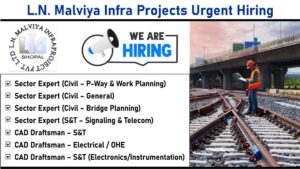 L.N. Malviya Infra Projects Urgent Hiring – Railway & Infrastructure Project Jobs in Ernakulam, Kerala