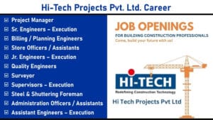 Hi-Tech Projects Pvt. Ltd. Career: Building Construction | Upcoming Projects in Ahmedabad, Gandhinagar, and Surat