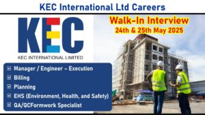 KEC International Ltd Careers – Recruitment for Buildings & Industrial Projects | Diploma, B.E, B.Tech Jobs