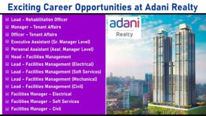 Exciting Career Opportunities at Adani Realty – Join Us in Building the Future of Indian Real Estate