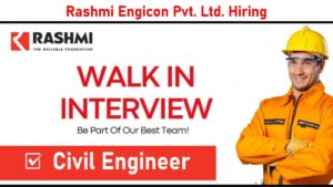 Rashmi Engicon Pvt. Ltd. Hiring – Civil Engineer Jobs in Ahmedabad – Walk-In Interview on 25th May 2025