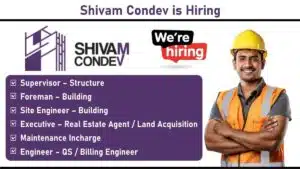 Shivam Condev is Hiring – Civil & Construction Job Openings – Apply Now