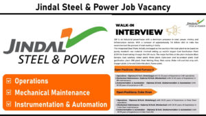 Jindal Steel & Power Job Vacancy: Recruitment for Multiple Positions | Walk in Interview on 24th & 25th May 2025