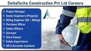 DeltaTechs Construction Pvt Ltd Careers: Project Manager, Engineers, Safety & Billing Jobs | Navi Mumbai, Pune, Lonavala