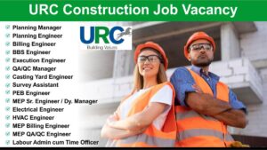 URC Construction Job Vacancy: Hiring for Multiple Positions in  Chennai, Bangalore, Bhopal | Apply Now