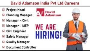 David Adamson India Pvt Ltd Careers: Hiring for Construction Project Roles | Jobs in Hyderabad