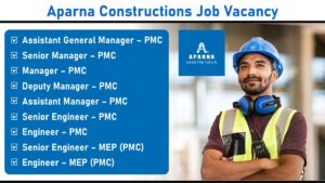 Aparna Constructions Job Vacancy: Project Management Consultancy (PMC) for High-Rise Residential Projects