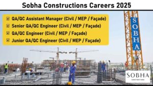 Sobha Constructions Careers 2025: Hiring QA/QC Engineers for High-Rise & Villa Projects in UAE