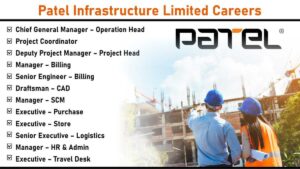 Patel Infrastructure Limited Careers: Construction and Infrastructure Industry | Jobs in Anand, Gujarat