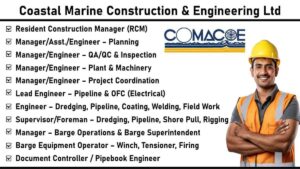 Coastal Marine Construction & Engineering Ltd: Join Our Offshore Oil & Gas Pipeline Installation Project | Based in Mumbai