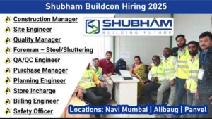 Shubham Buildcon Hiring 2025 | Modern Formwork & Industrial Project Experts
